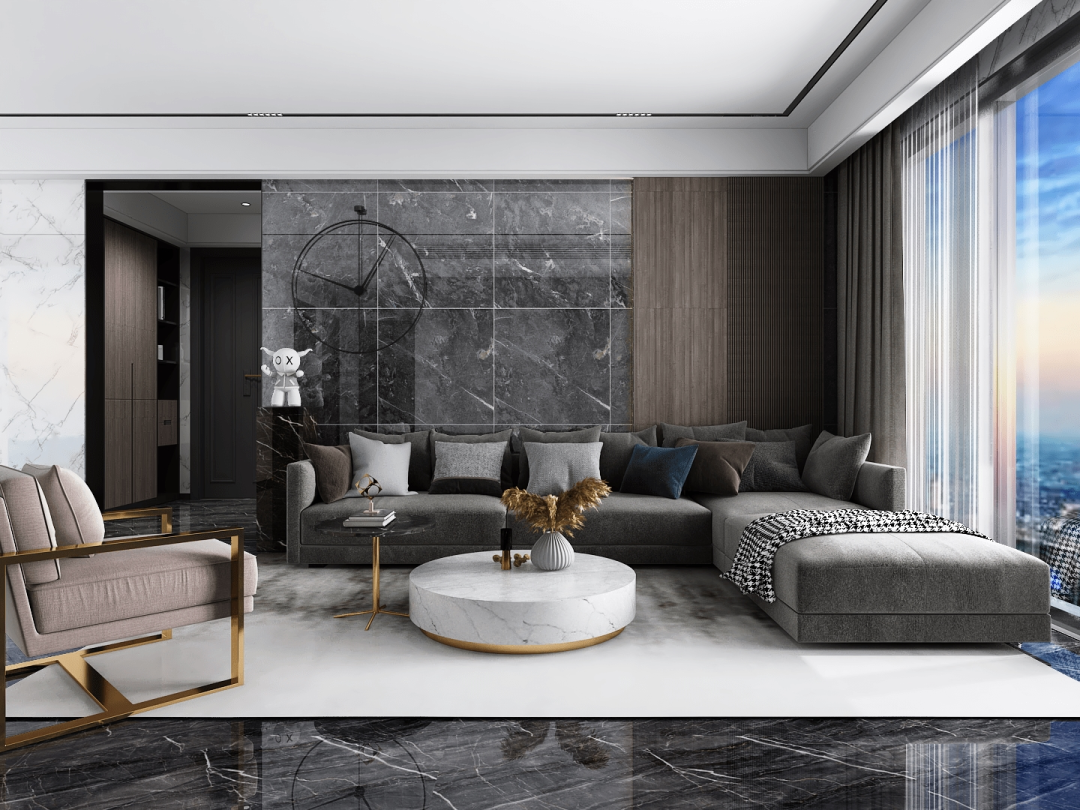 太阳城官网800x800mm瓷砖上墙效果图