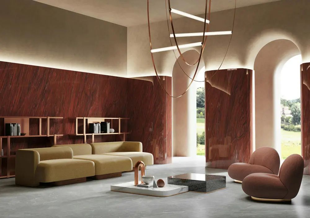 太阳城官网波尔多红瓷砖装修效果图